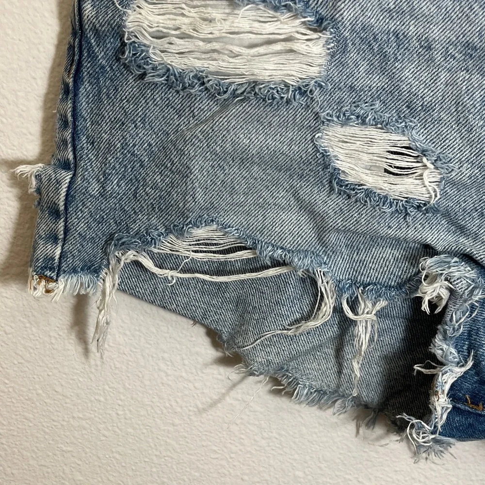 Aeropostale Boyfriend Short Distressed Denim Shorts